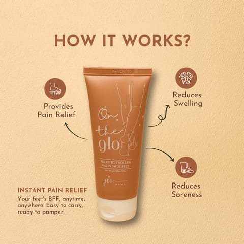 GLO Mama Foot Swell Relief Cream for Pregnancy | Reduces Swelling, Pain & Water Retention | Soothes Tired Feet & Improves Circulation | Safe for Moms-to-Be.