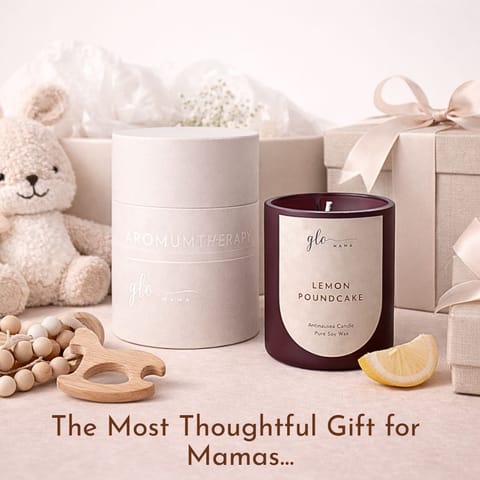 GLO Mama Aromatherapy Anti Nausea Candle for Pregnancy | Relieves Morning Sickness, Nausea & Vomiting | Natural Soothing Formula for Relaxation | Made for Moms-to-Be