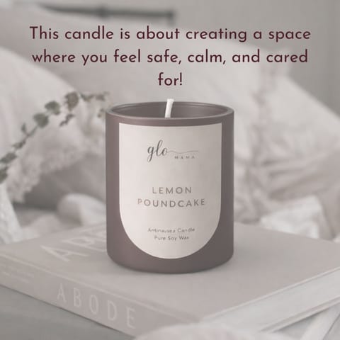 GLO Mama Aromatherapy Anti Nausea Candle for Pregnancy | Relieves Morning Sickness, Nausea & Vomiting | Natural Soothing Formula for Relaxation | Made for Moms-to-Be