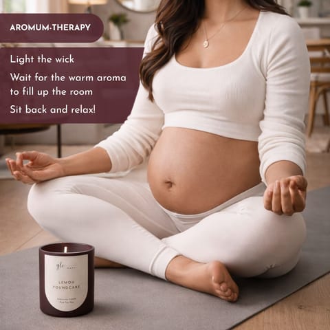 GLO Mama Aromatherapy Anti Nausea Candle for Pregnancy | Relieves Morning Sickness, Nausea & Vomiting | Natural Soothing Formula for Relaxation | Made for Moms-to-Be