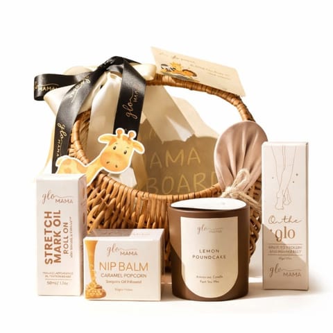 GLO Mama Baby Shower Gift Hamper for Mom-to-Be | 5+ Pregnancy Care Essentials Kit | OB-GYN Approved Maternity Gift Set