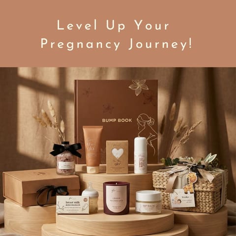 GLO Mama Baby Shower Gift Hamper for Mom-to-Be | 5+ Pregnancy Care Essentials Kit | OB-GYN Approved Maternity Gift Set
