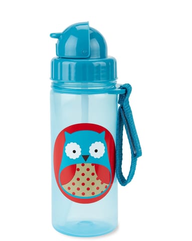 Skip Hop Zoo Straw Bottle Pp Owl (18 Months to 36 Months)