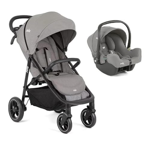 Joie Pact Pro Travel System with i-Snug 2 – Ultra-Lightweight, Compact, Birth to 22kg, Ergonomic Recline, UPF 50+ Canopy & One-Touch Brake