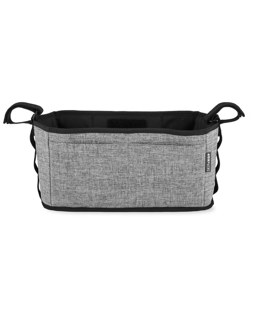 Skip Hop G-G Ultra Stroller Organizer Black-Grey Stripes Birth+ to 24M