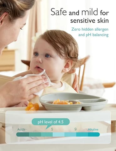 Momcozy Nose Saline Baby Wipes-90 Count (Pack of 3)