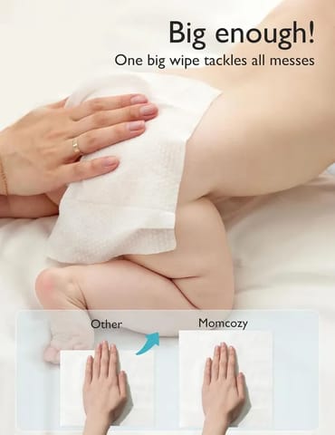 Momcozy Nose Saline Baby Wipes-90 Count (Pack of 3)