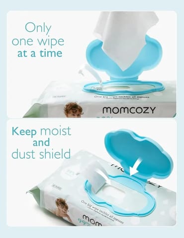 Momcozy Nose Saline Baby Wipes-90 Count (Pack of 3)