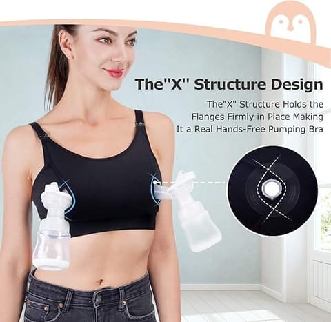 YN08-Hands-Free Pumping Bra-XS