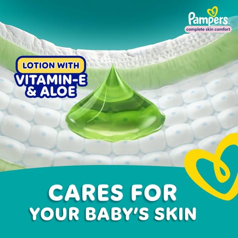 Pampers Complete Skin Comfort Pants, (XL) 56 Count, Anti-rash blanket, Lotion with Vitamin E & Aloe Vera, Extra Large size baby diapers, 12-17kg