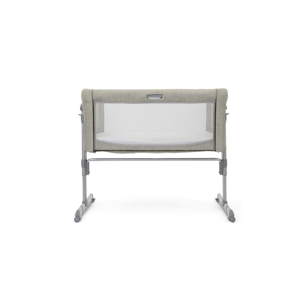 Joie Roomie Glide Playard - Convertible Baby Crib with 11 Adjustable Heights & Soft Mattress (Almond, Birth to 9 kg), (RXZER23)