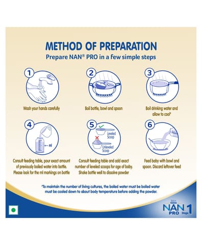Nestle Nan Excella Pro 1 Upto 6 Months | 1.2 kg
