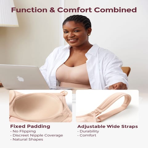 4-in-1 Hands-Free Pumping Bra – Size L