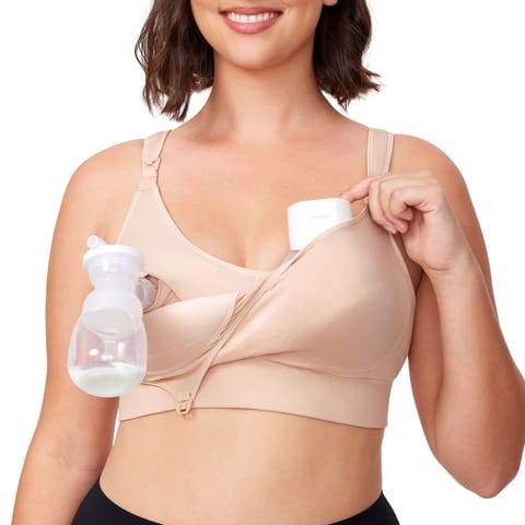 4-in-1 Hands-Free Pumping Bra – Size L