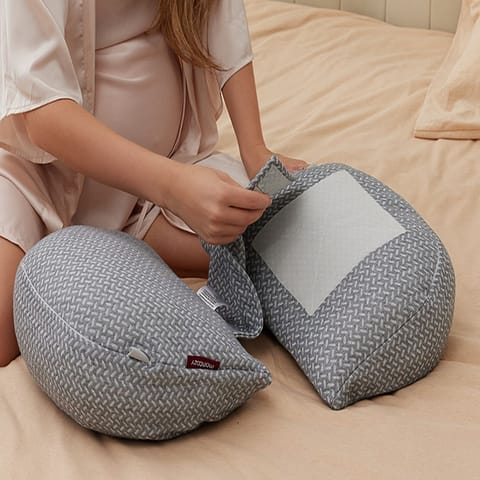 Portable Maternity Pillow For Side Sleeper, Support For Back, Belly, Hips