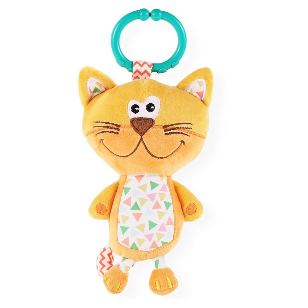Nuluv Kitty Musical Jittery Plush Toy - Soft & Cuddly Fabric, Built-in Musical Instrument, Perfect for Babies 3 Months+