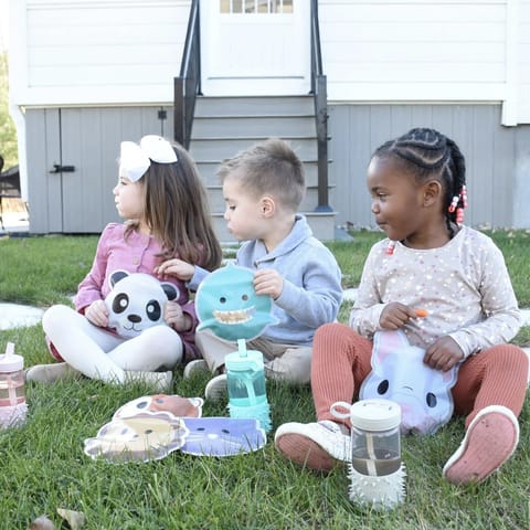 Reusable Peva Animal Snack Bags - 6 Pack