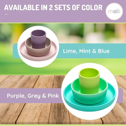 3 Piece Silicone Feeding Set