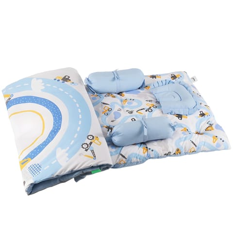 Nuluv Pack of 5 Infant Pure Cotton Soft Quilt Baby Blanket Bed Sets