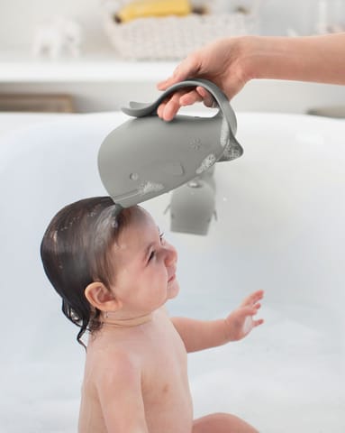 Skip Hop Moby Waterfall Bath Rinser, Grey, 1 Count (Pack of 1) (235052)