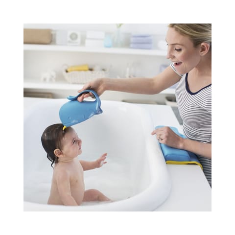 Skip Hop Moby Bath Rinse Cup: Tear-Free Waterfall Rinser, Blue(Pack of 1)