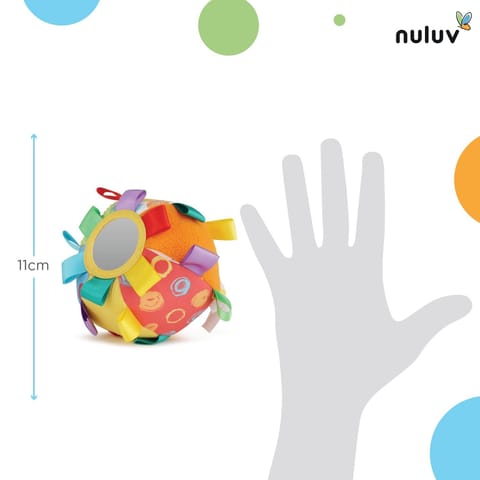 Nuluv Activity Ball for Kids, Learning and Activity Playball, Infant, Toddler, and Preschool Toy for 3+ Months Old, Improves Fine Motor and Cognitive Skills, BPA, Phthalates and PVC Free, Multicolour