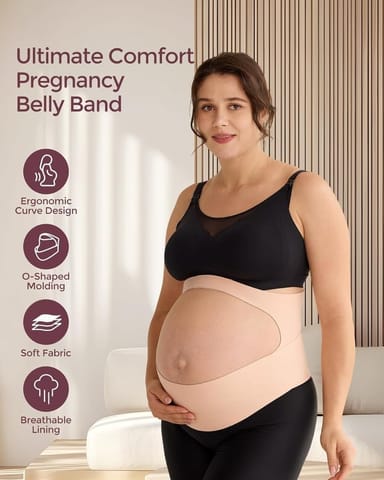 Momcozy Maternity Accessory Maternity Belt - Size XL Skin