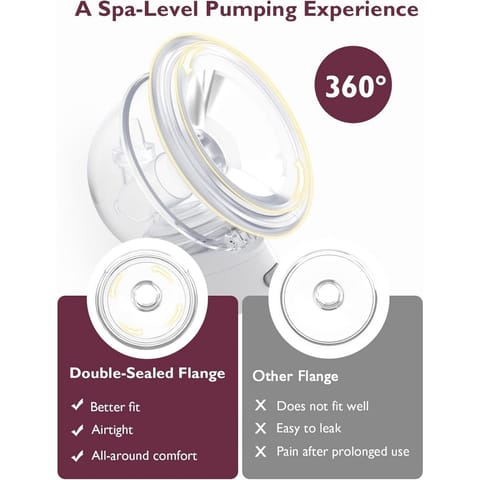 Momcozy Breastfeeding Access Flange Insert 21 mm for S9 Pro/S12 Pro Transparent