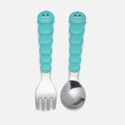 Silicone Bowl With Lid And Utensils - Shark