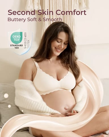Seamless Support Floral Nursing Bra-3XL