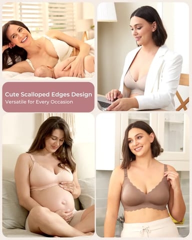 Seamless Support Floral Nursing Bra-3XL