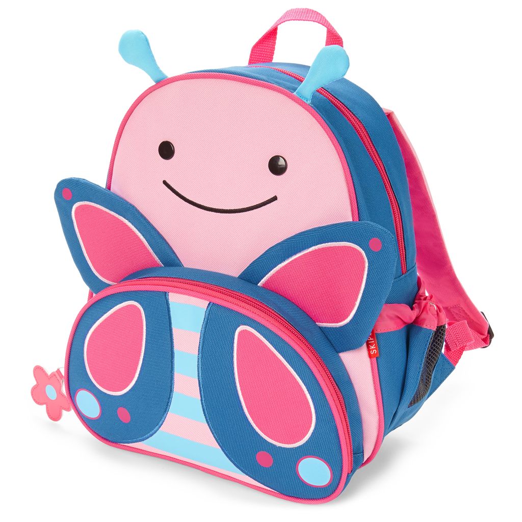 Skip Hop Zoo Little Kid Standard Backpack, Butterfly, 29.21L X 5.08W X 31.75H Cm, Multicolor