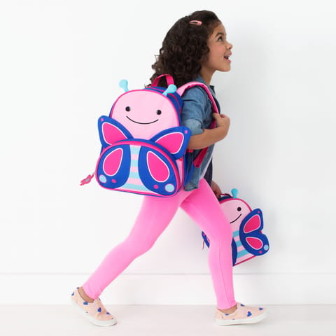 Skip Hop Zoo Little Kid Standard Backpack, Butterfly, 29.21L X 5.08W X 31.75H Cm, Multicolor