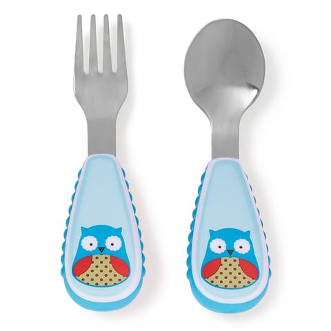 Skip Hop Zoo Utensils Fork & Spoon, Multicolor, 3.3 x 10.79 x 19.05