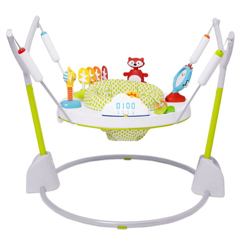 Skip Hop E&M Jumpscape Fold-Away Activity Jumper, Multicolor, 1 Count (Pack of 1) (304350)