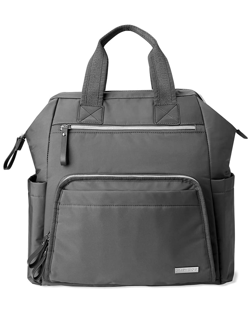 Skip Hop Mainframe Diaper Bag Backpack - Wide Open Baby Diaper Bag With Phone Pocket (Charcoal), Standard, 9J639110