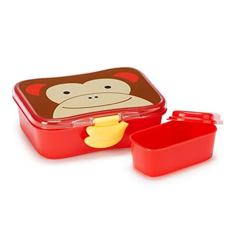 Skip Hop Zoo Lunch Kit Monkey (3 Years to 6 Years), Red, (SH9J648110)
