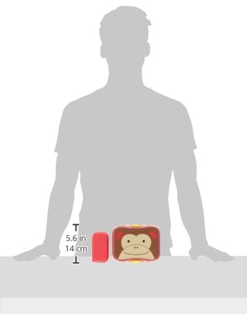 Skip Hop Zoo Lunch Kit Monkey (3 Years to 6 Years), Red, (SH9J648110)