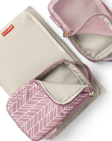 Skip Hop Forma Diaper Backpack - Maternity Bag for Newborn Baby, Multiple Pocket with Insulated Bottle Pockets & Multi Compartments Diaper Bag for Mother for Travel - Mauve Mist