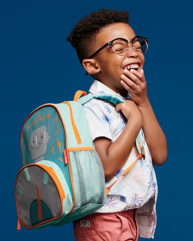 Skip Hop 30 litres Spark Style Little Kid Backpack-Robot - Multicolor