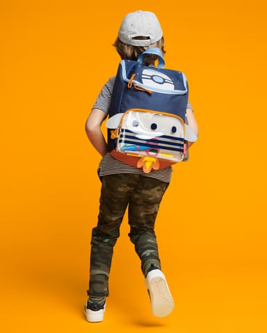 Skip Hop 30 litres Spark Style Big Kid Backpack (Rocket, Blue)