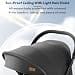 StarAndDaisy Meta Luxe Premium Baby Stroller 0 to 3 Years with 5-Point Safety Belt, Multi-Level Canopy Adjustment , Easy Adjustable Seat with One Touch Fold Pram for Baby -Black