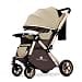 StarAndDaisy Baby Strollers / Pram for 0-3 Year Boys & Girls with Foldable Design, Food Tray, 4 Wheel Suspension, Easy to Convertible& Adjustable Seat, 5 Point Safety Belt, Light Weight & Convenient-Beige