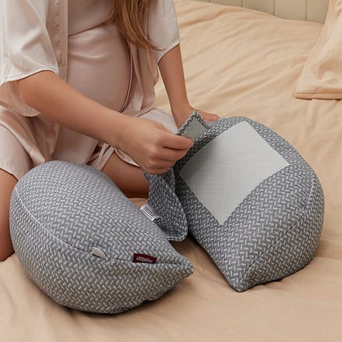 Portable Maternity Pillow For Side Sleeper, Support For Back, Belly, Hips