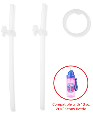 Skip Hop Zoo Extra Straws 2Pk Pp Zoo Extra Straws 2Pk Pp