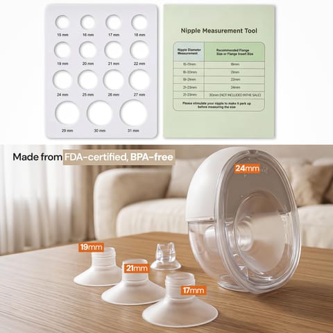 BAYBEE Elora Pro Electric Wearable Breast Pump for Mothers | Hands-Free BPA-Free Breast Milk Pump | 4 Smart Modes, 12 Suction Levels | 180ml Capacity | USB-C Fast Charging | Auto Shut-Off | Beige