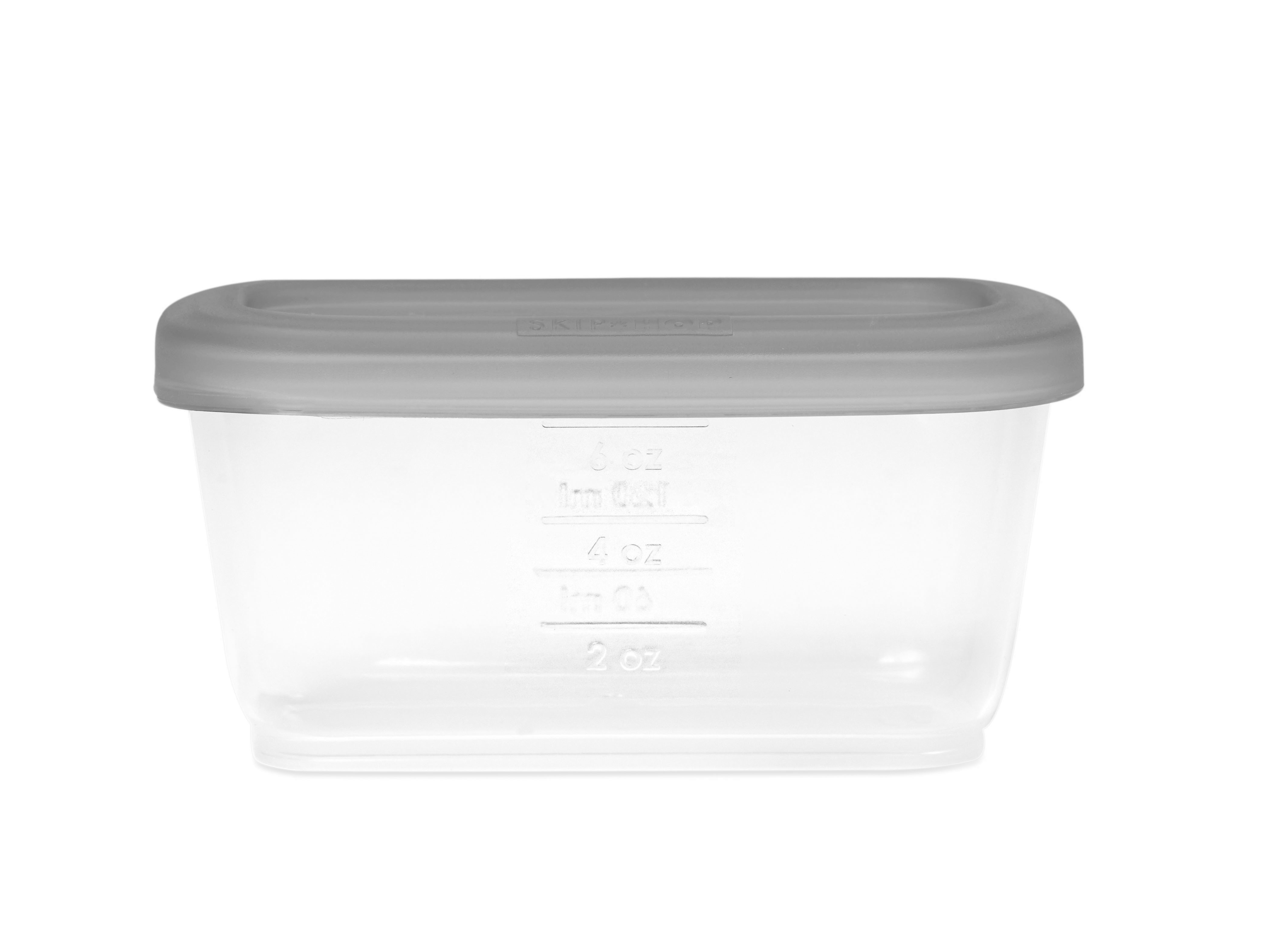 Easy-Store 6 oz Containers- Set of 3 Grey