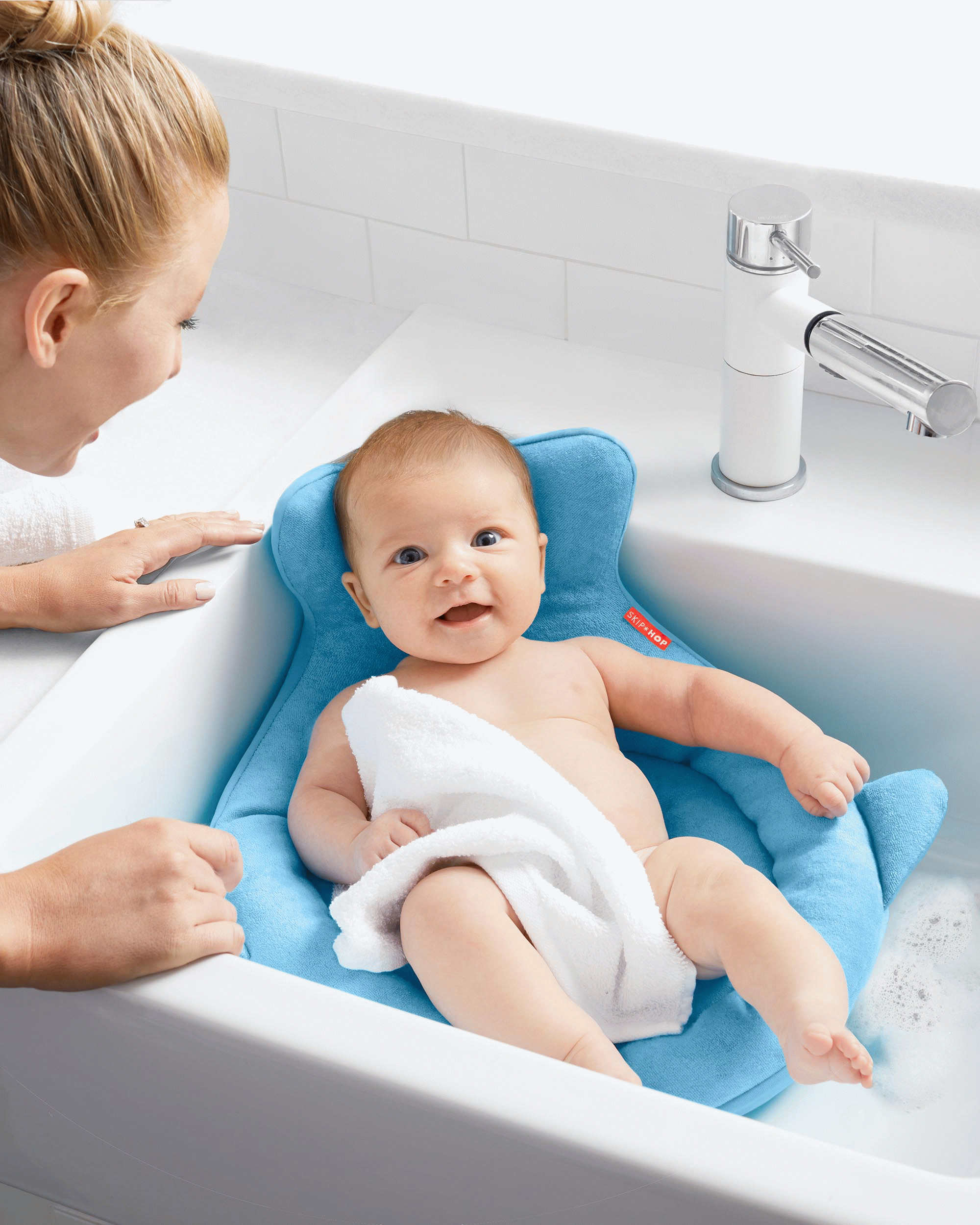 Moby SoftSpot Sink Bather- Blue